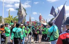 Driver ojol demo di Jakarta (Source: Kompas)