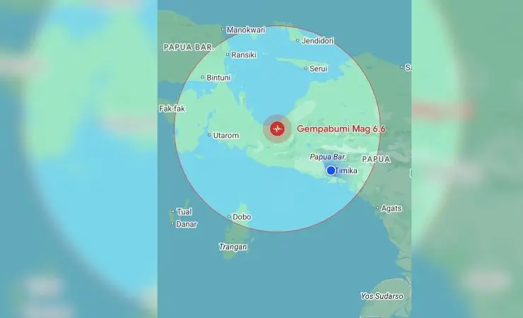 Gempa Nabire (Source: Seputar Papua)