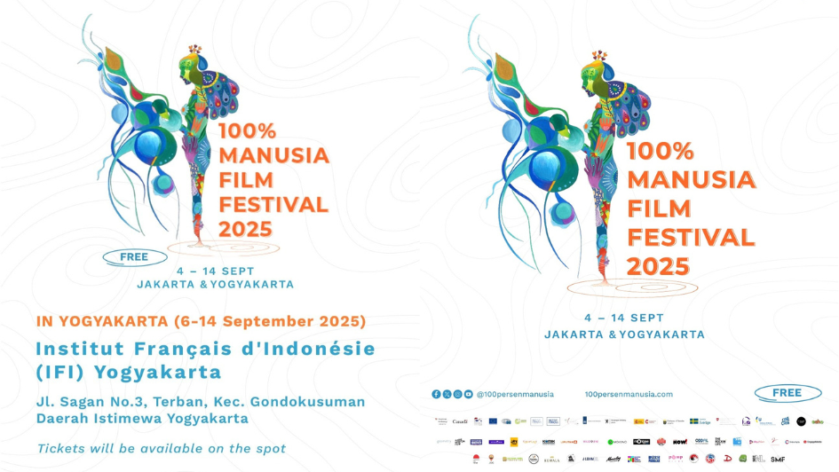 100% Manusia Film Festival 2025 di IFI Jogja Gratis