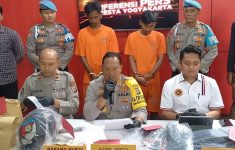 Jumpa pers Polresta Jogja ungkap motif pelaku penyerangan Pos Polisi (Source: Kompas)