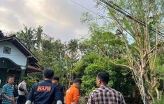 Lokasi kejadian warga Bantul tersengat listrik (Source: Humas Polres Bantul)