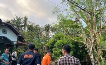 Lokasi kejadian warga Bantul tersengat listrik (Source: Humas Polres Bantul)