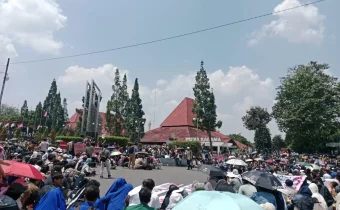 Massa demo di Jogja (Source: Radar Jogja)