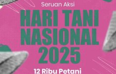 Poster Hari Tani Nasional 2025 (Source: Instagram tanahuntukrakyat)