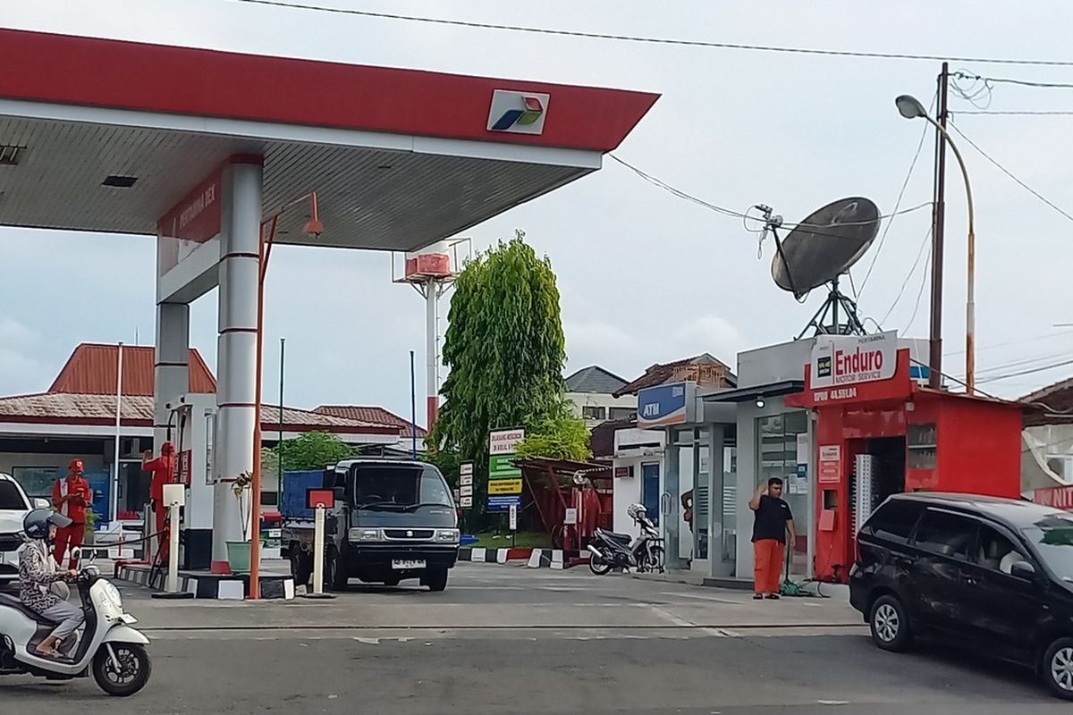 Potret SPBU Bugisan, Wirobrajan, Kota Yogyakarta, Kamis (11/9). (Source: Kompas)