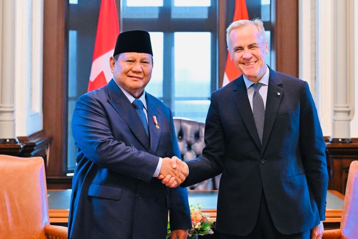 Presiden Prabowo dan PM Kanada Mak Carney di Ottawa, Kanada. (Source: Setpres)