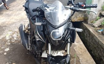 Sepeda motor yang terlibat kecelakaan di Bantul (Source: Humas Polres Bantul)
