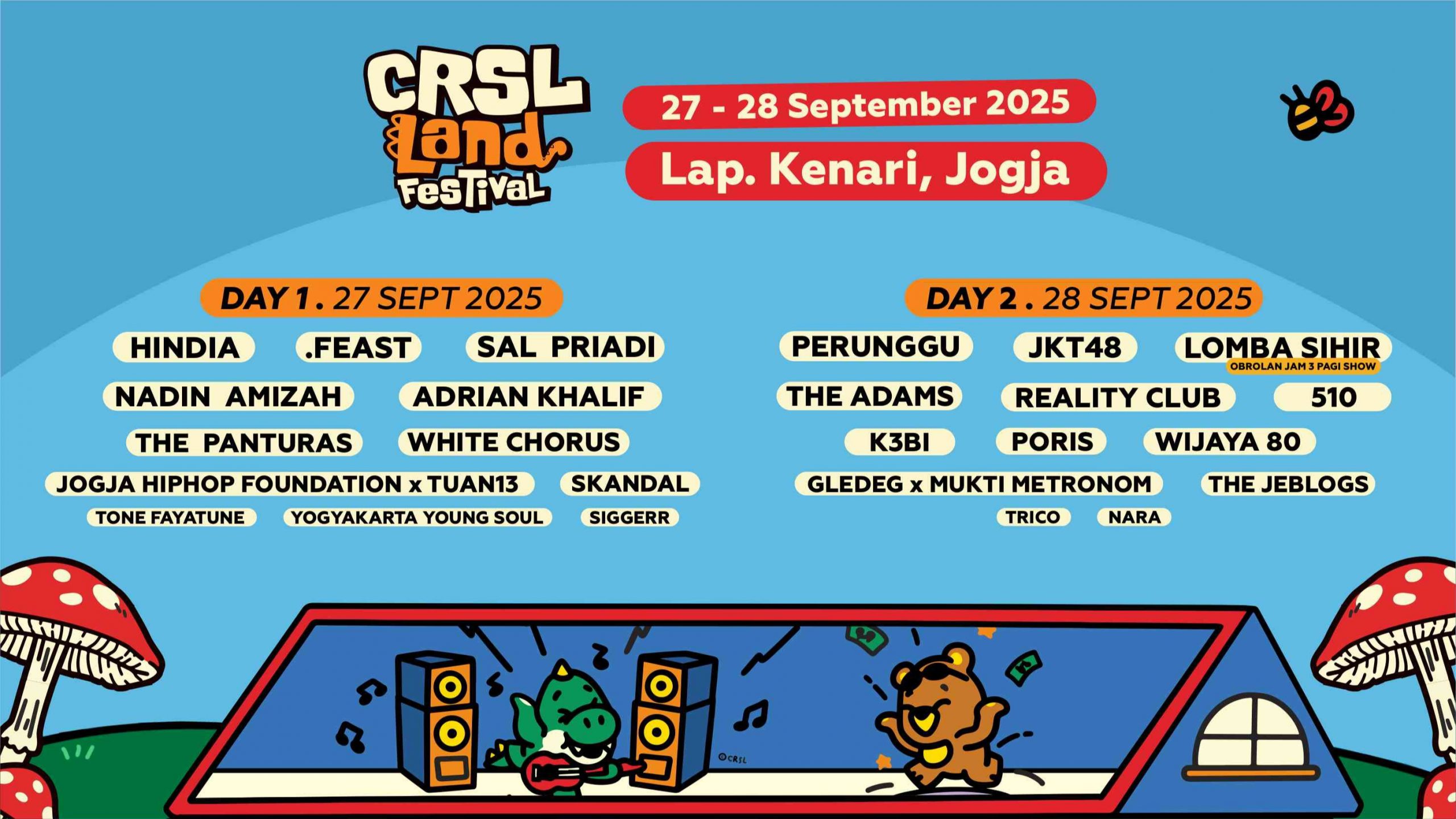 Event CRSL Land Festival 27-28 September 2025, Cek Line Up dan Harga Tiketnya!