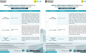 Jadwal Pemadaman Listrik Jogja Hari ini 6 Oktober 2025