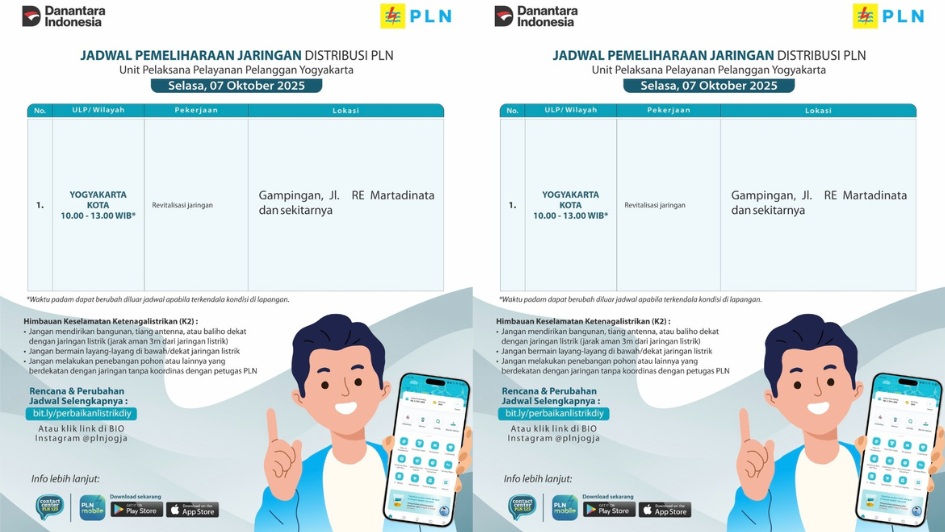Pemadaman Listrik Jogja