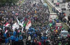 Ilustrasi mahasiswa demo hari ini di Jakarta (Source: Liputan 6)