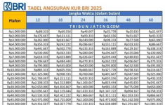 Simulasi cicilan KUR BRI 2025