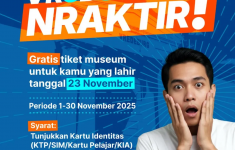 Vredeburg 3erbagi3ahagia (Periode 1-30 November 2025). (Source: Visitimg Jogja)