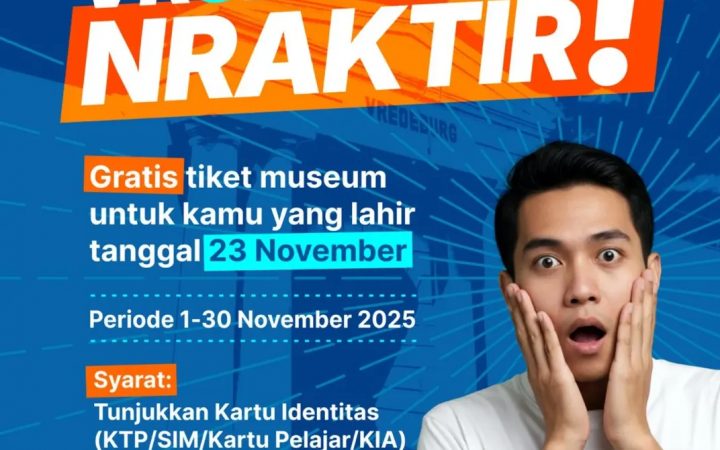 Vredeburg 3erbagi3ahagia (Periode 1-30 November 2025). (Source: Visitimg Jogja)