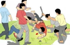 ilustrasi pengeroyokan (Source: Berita Merdeka)