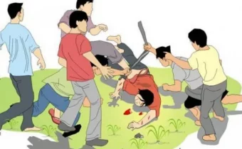 ilustrasi pengeroyokan (Source: Berita Merdeka)